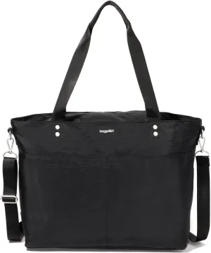 Baggallini Carryall Laptop Tote-Medium 12x19 Inch Travel Crossbody Shoulder Bag