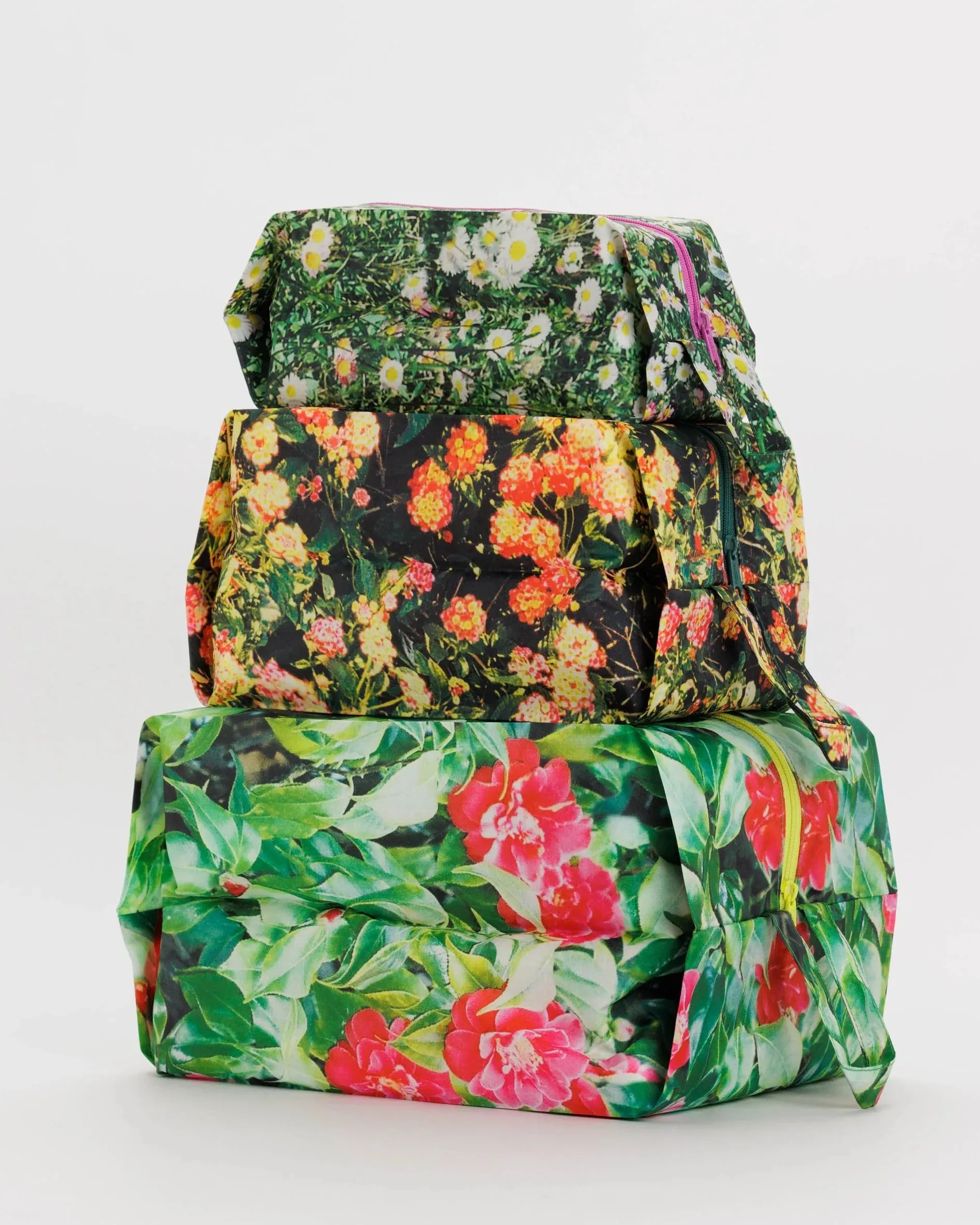 Baggu | 3D Zip Set | Photo Florals
