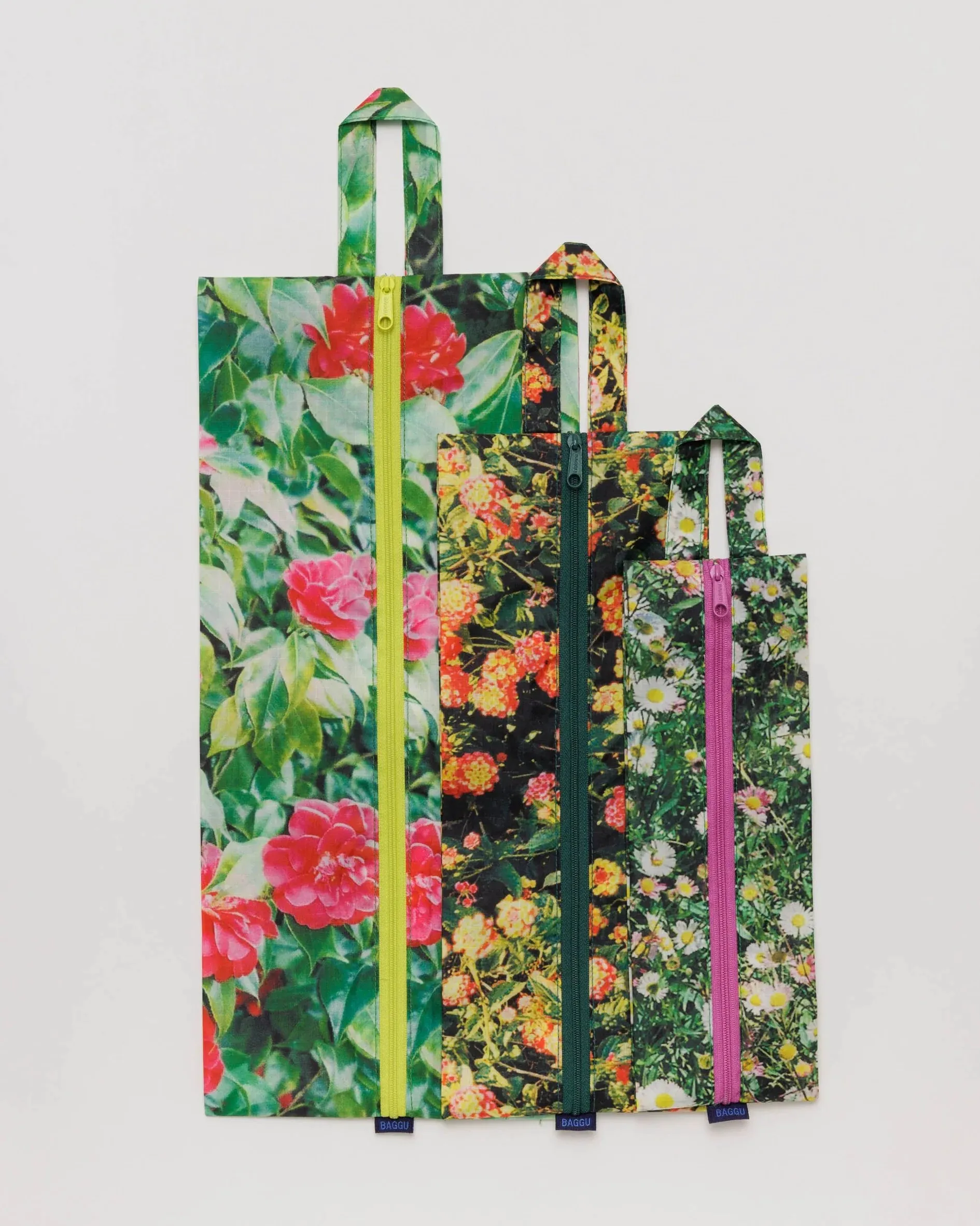 Baggu | 3D Zip Set | Photo Florals