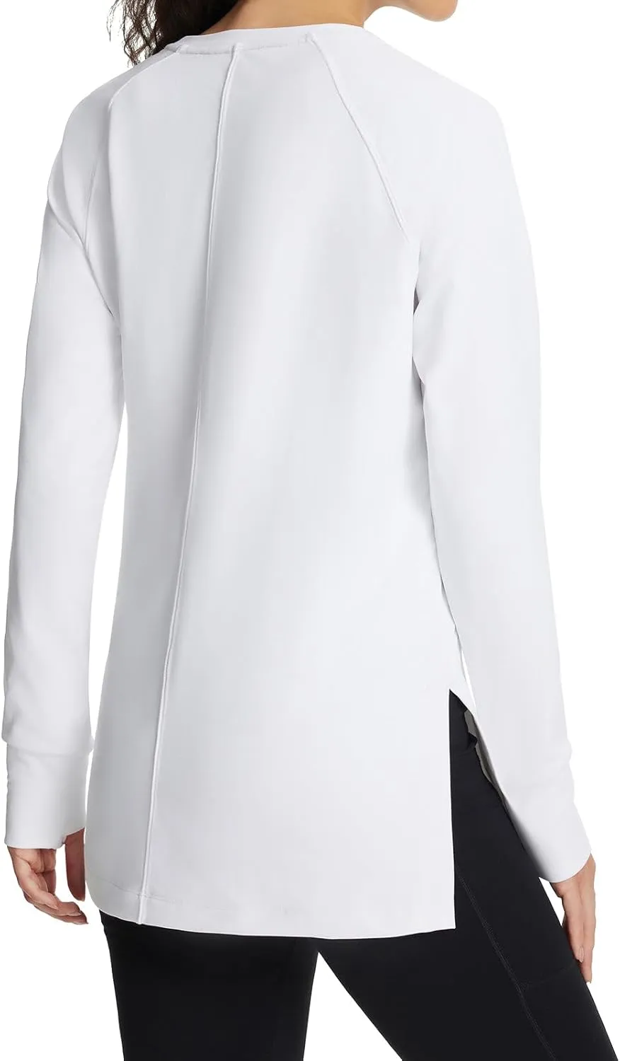 baleaf Women's Thermal Tops Fleece Lined Shirts Long Sleeve Cold Weather Running Gear Workout Zipper Pocket Thumbholes