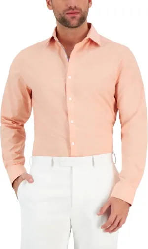 Bar III Mens Stretch Button Down Dress Shirt