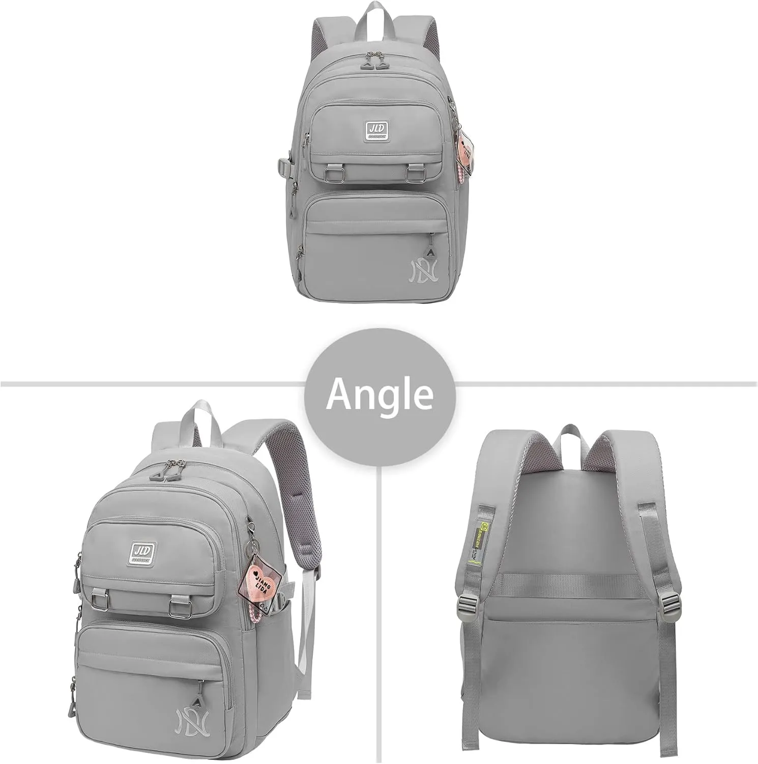 BASICPOWER School Backpack for Girls Boys, Laptop Backpack Middle High School Student Bookbag for Teens