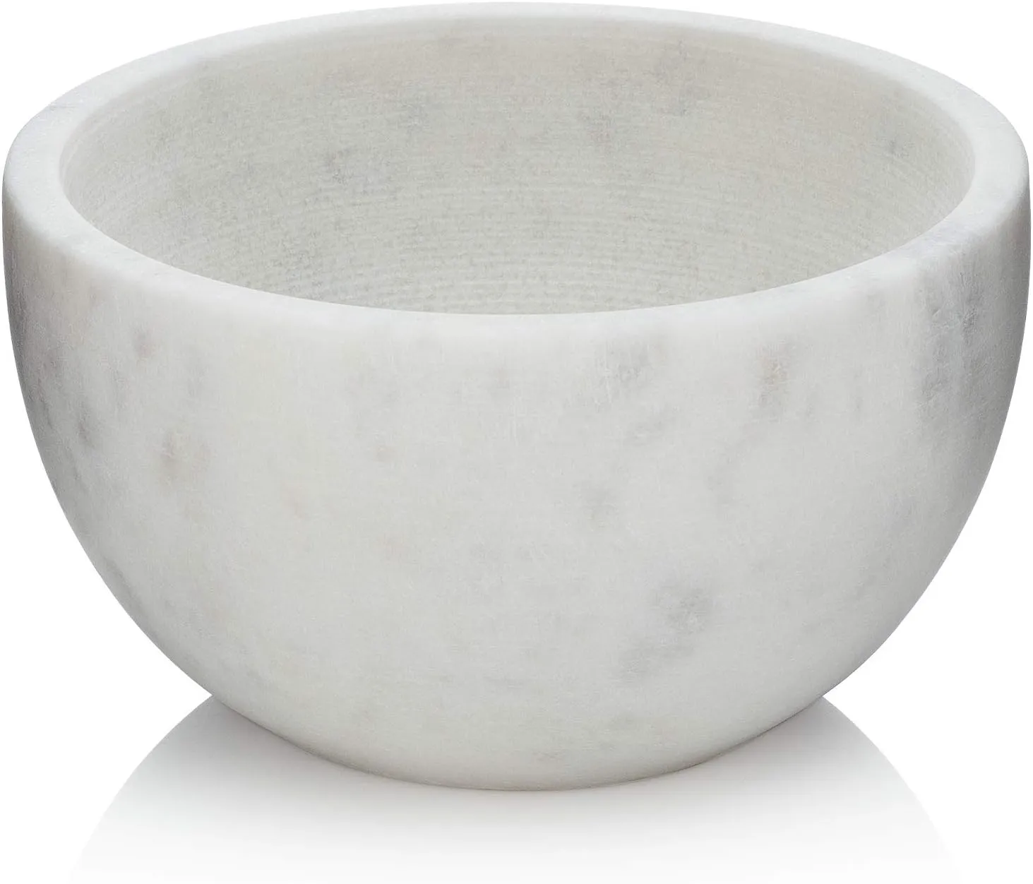 Beau Brummell The Original Marble Shaving Soap Bowl Handmade from 100% Natural Marble with Interior Grooves for Maximum Lather | Heat Retaining Stone Provides a Luxurious Hot Shave Experience