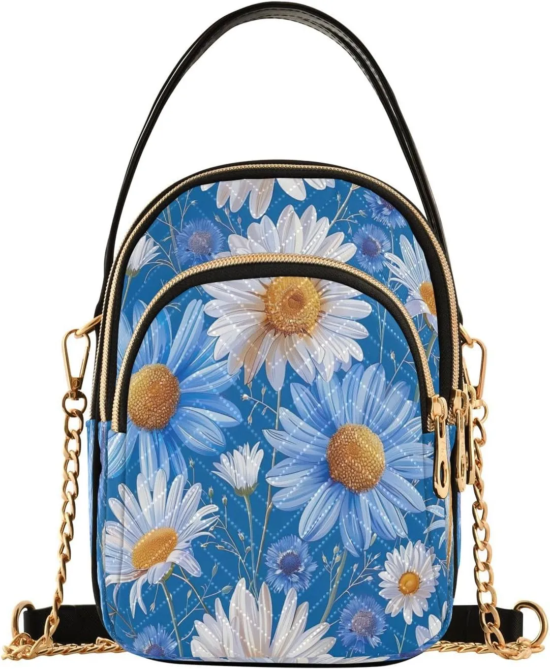 Beautiful Flamingos Shoulder Bags for Women Retro Classic Handbag Purse Small Purses with Chain