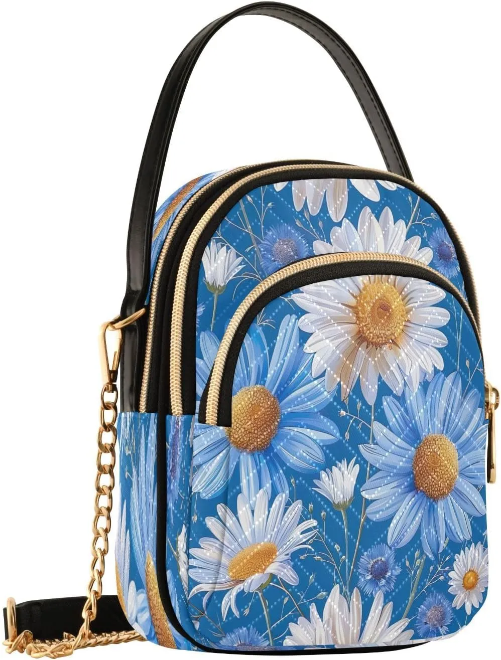 Beautiful Flamingos Shoulder Bags for Women Retro Classic Handbag Purse Small Purses with Chain