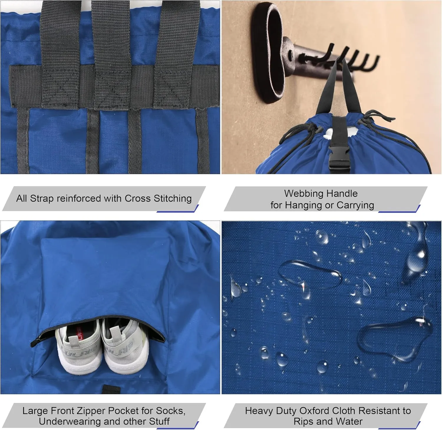 BeeGreen Laundry Backpack Bag Extra Large Heavy Duty
