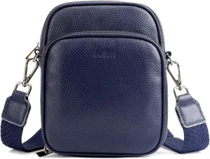 befen Genuine Leather Small Crossbody Purses for Women, RFID Blocking Trendy Cell Phone Travel Purse