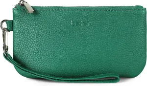 befen Genuine Leather Wristlet Coin Purse, Small Italian Leather Zipper Wallet Pouch for Women 6.75 x 3.75