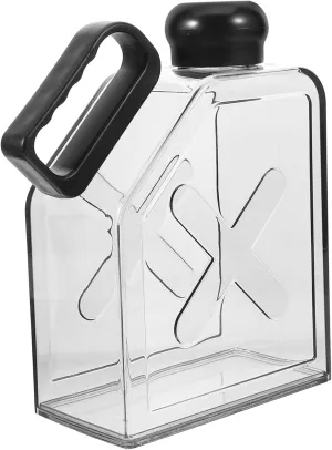 BESPORTBLE Reusable Flat Water Bottle Multi Functional Outdoor Travel Kettle Compact Design Leak for Sports and Daily Use for Soda Juice Tea and Milk