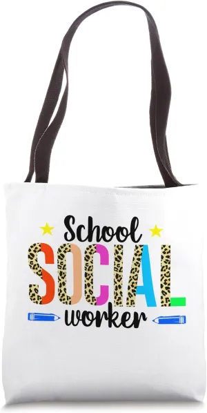 Best School Social Worker Caseworker Public Servant Students Tote Bag
