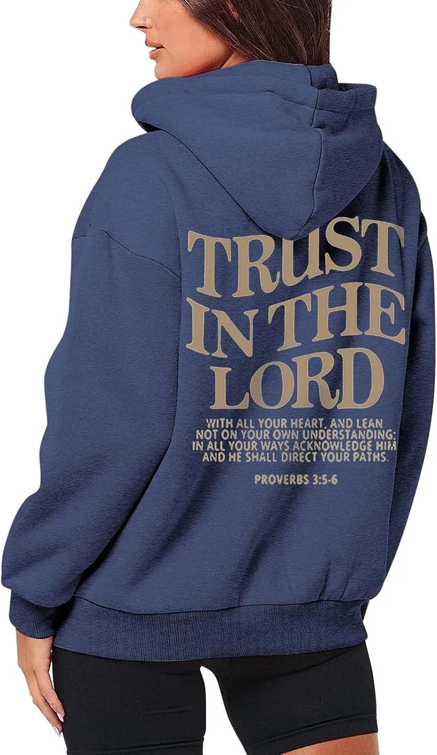 Bible Verse for Women Faith Over Fear Hoodie Fashion Shirt Christian Graphic Hoodies Pull Over Love Like Jesus Spirit