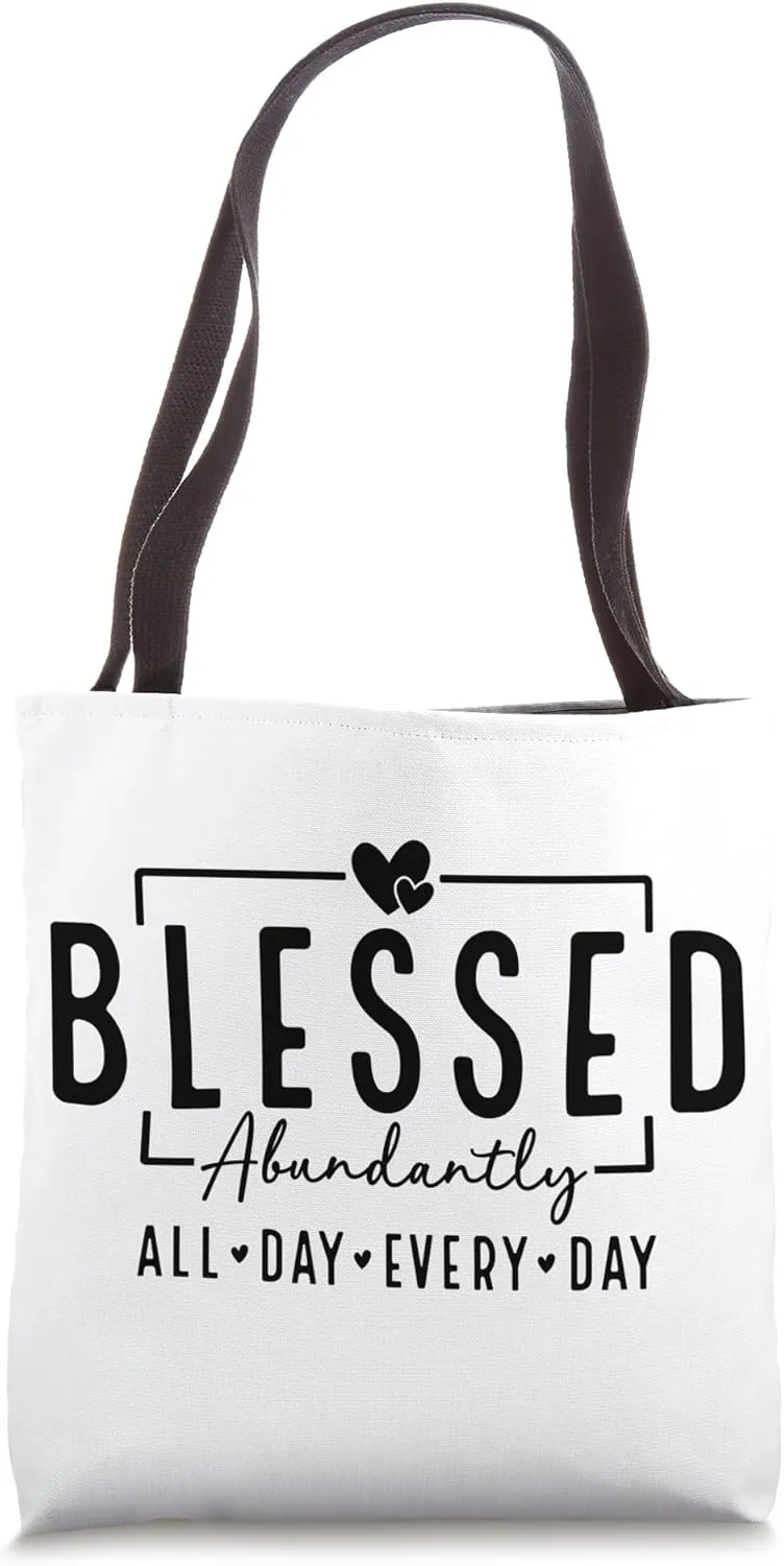 Blessed Abundantly Tote Bag