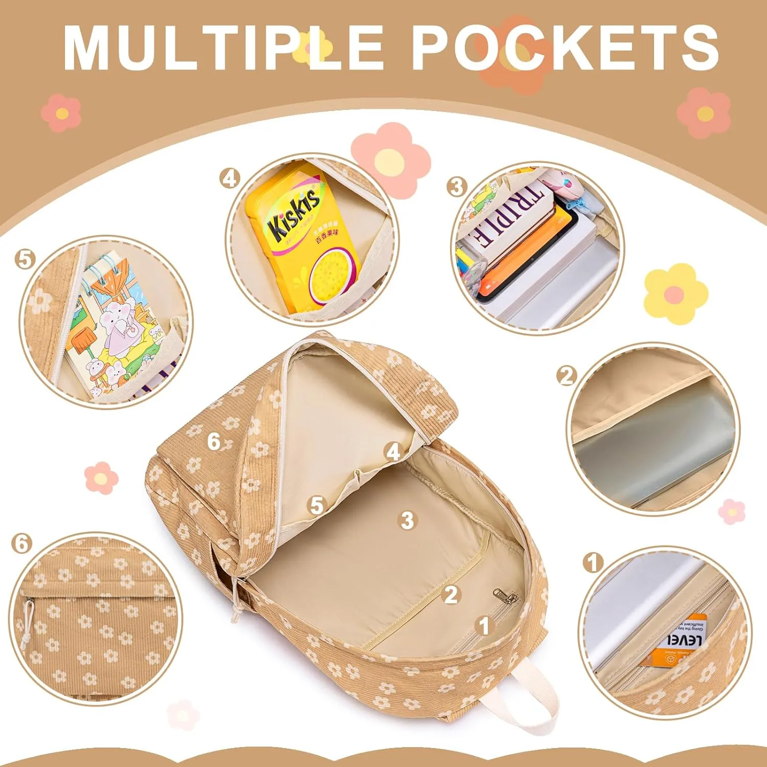 Bluboon School Backpack Teens Girls Boys Kids School Book Bags with Lunch Box Pencil Bag