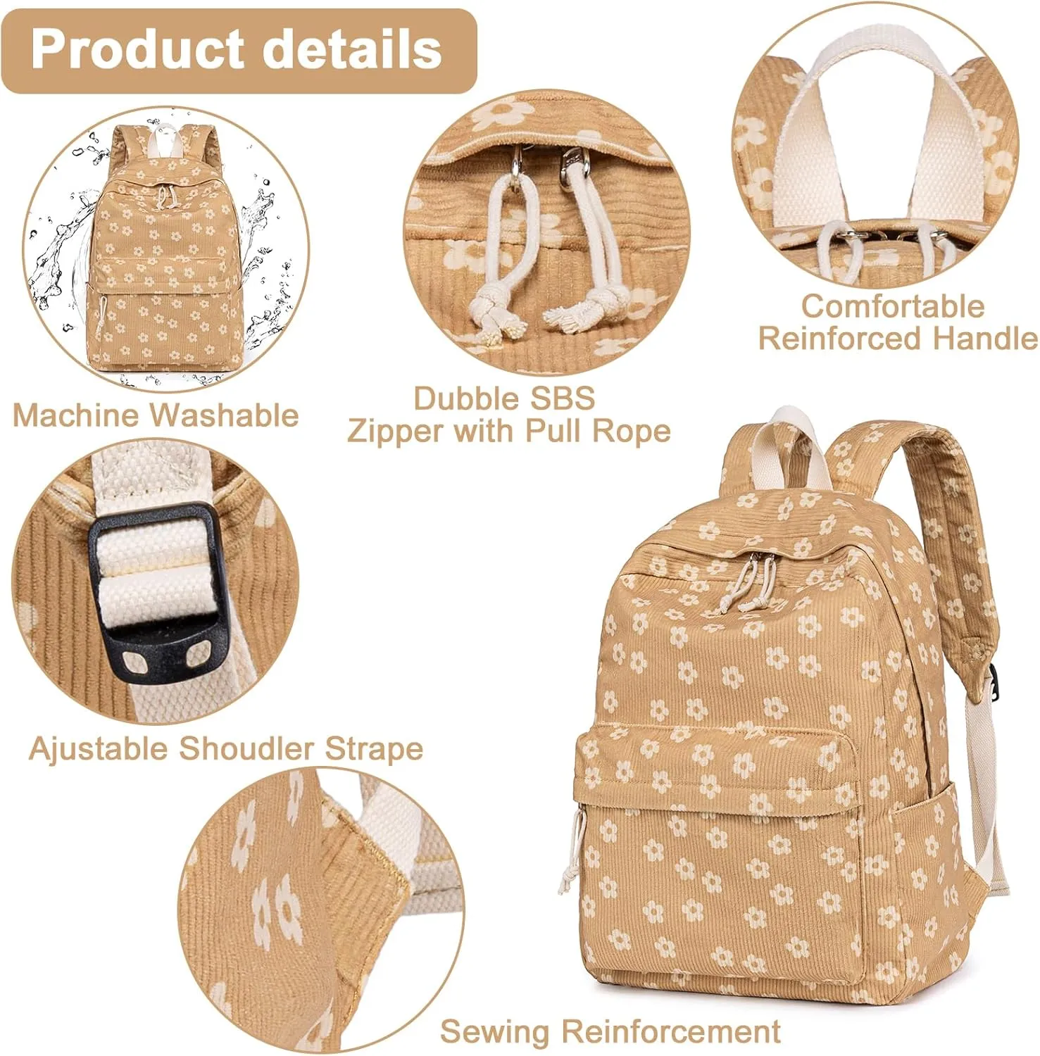 Bluboon School Backpack Teens Girls Boys Kids School Book Bags with Lunch Box Pencil Bag