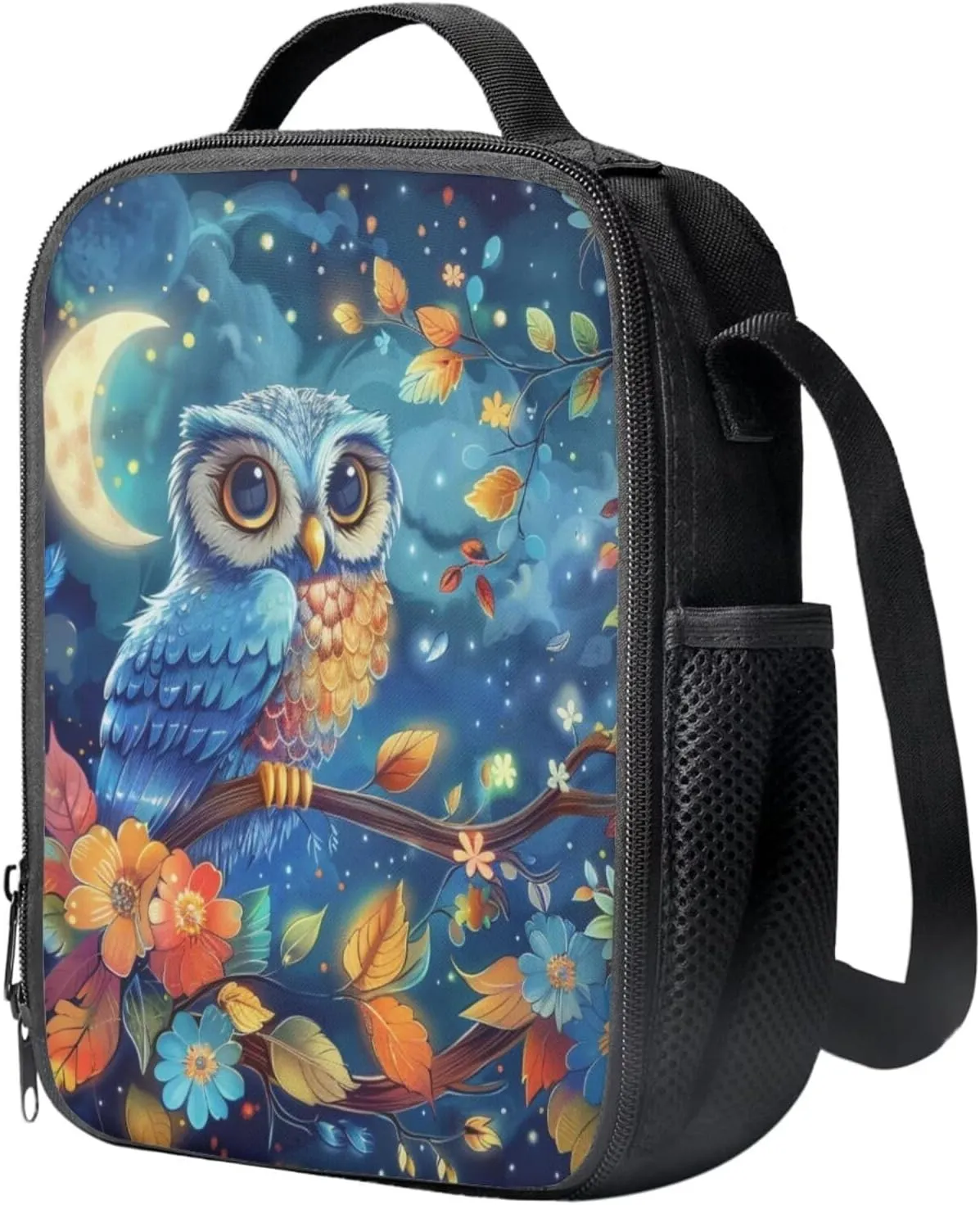 Blue Owl School Backapck for Girls Age 6-12 Lightweight Backpack with Lunch Box and Pencil Case Knapsack Set for Girls and Boys Large Casual School Bag Set for Primary School Students