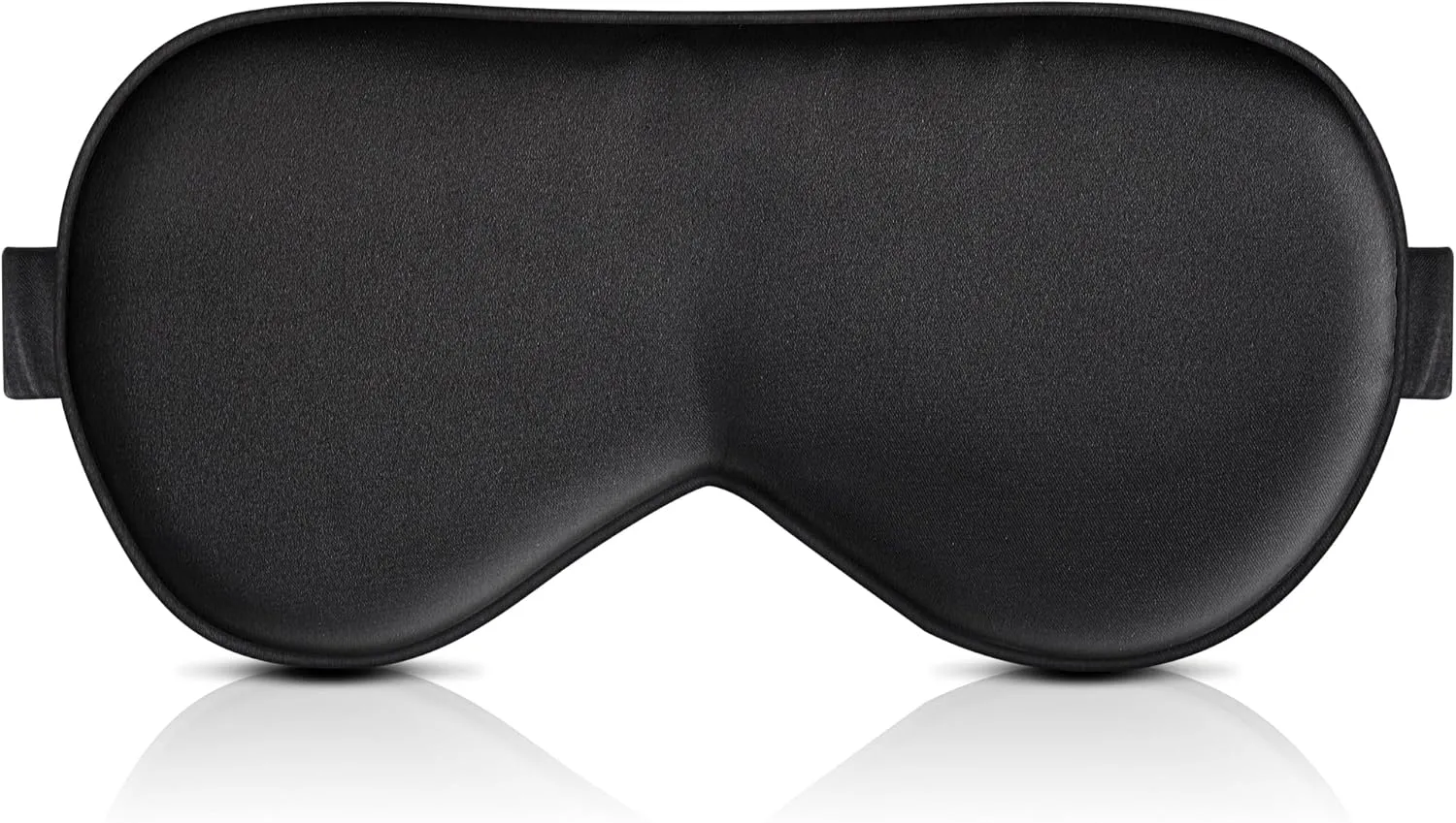 BOKOR Silk Sleep Mask - FSA/HSA Eligible Eye Mask for Sleep, Mulberry Silk Luxury Eye Cover, Light-Blocking, Skin-Friendly & Lightweight, Reduces Puffy Eyes - with Travel Bag & Gift Package - Black