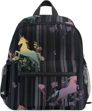 Bolaz Upgraded Backpack for School Teenagers Girls Boys-Colorful Unicorn Pattern,Travel Bag with Chest Buckle and Whistle