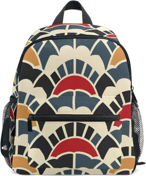 Bolaz Upgraded Backpack for School Teenagers Girls Boys-Seamless Inspired Geometric,Travel Bag with Chest Buckle and Whistle