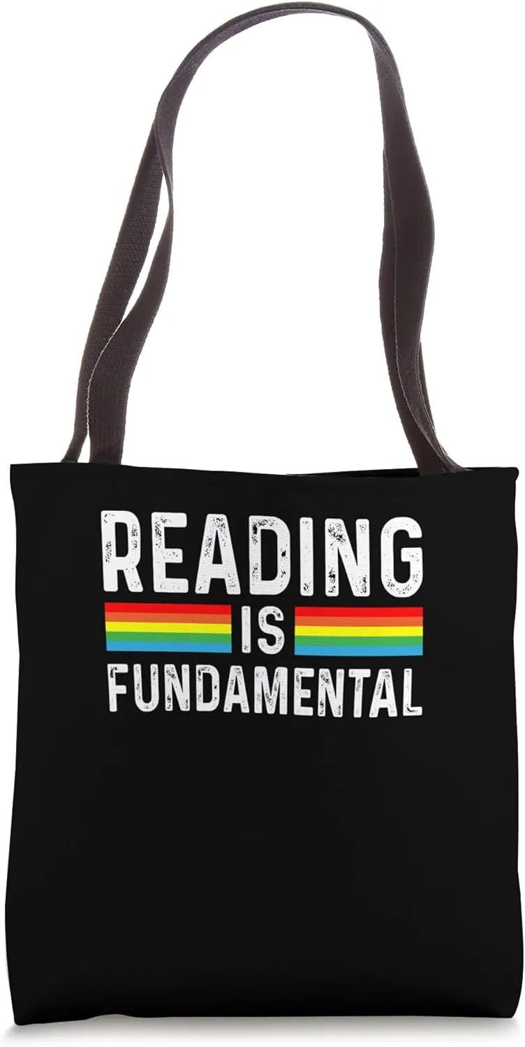 Bookish Reading Is Fundamental Girl Bookworm Lovers Geek Tote Bag