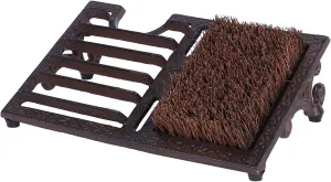 Boot Brush Scraper Outdoor, Cast Iron, Heavy Duty, Angled, Boot Cleaner Brush Outdoor Heavy Duty, Shoe Scrubber Mat for Entryway Indoor, Garden, Garage