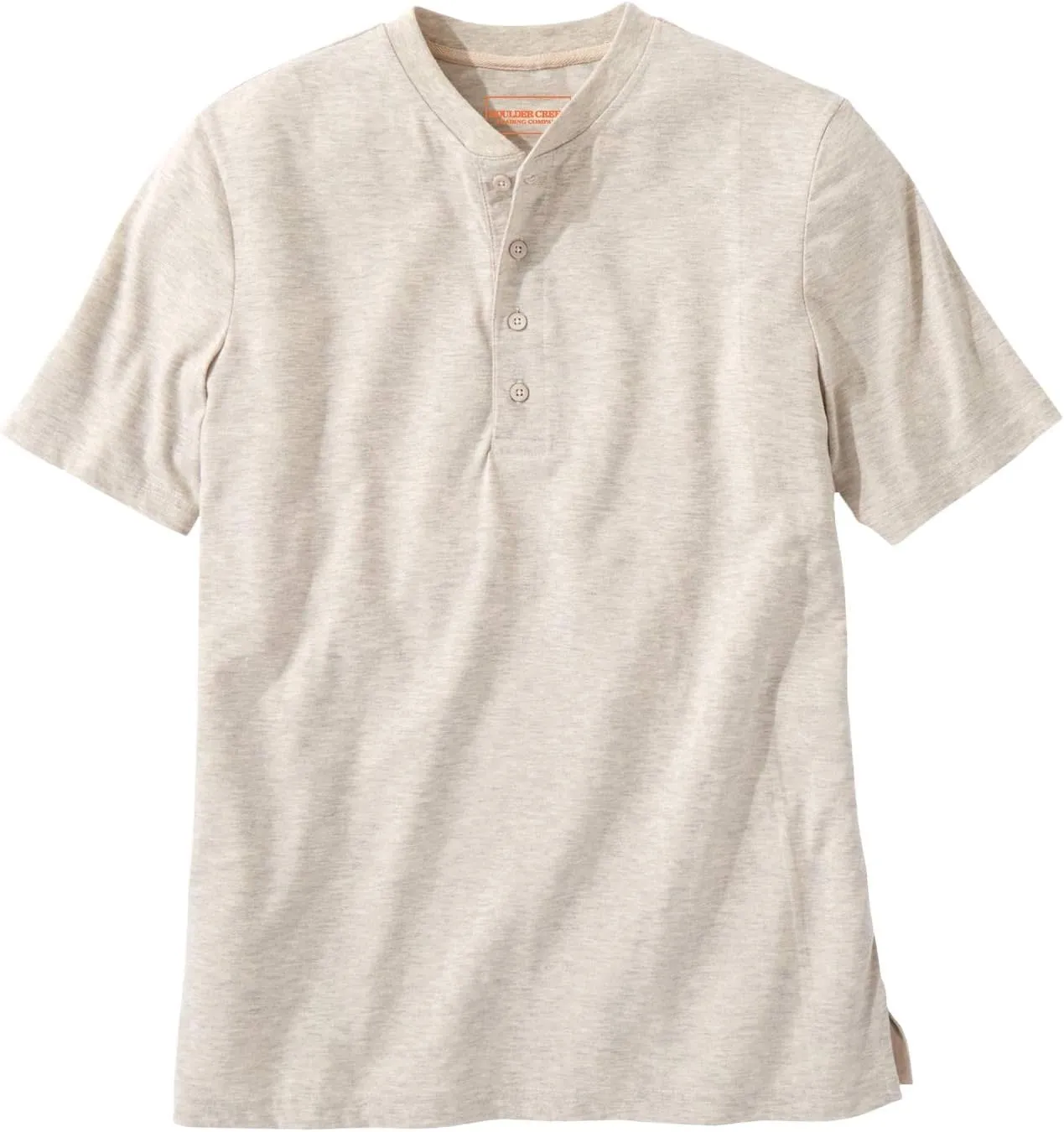 Boulder Creek by Kingsize Men's Big & Tall Heavyweight Short-Sleeve Henley Shirt