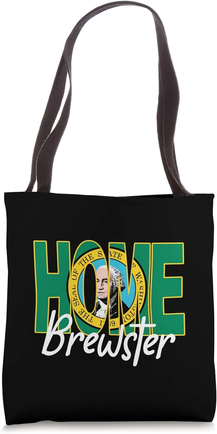 Brewster Washington WA Home State Hometown Pride Tote Bag