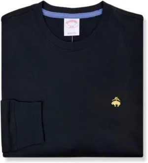 Brooks Brothers Mens Original Fit All Cotton Long Sleeve Basic Tee T-Shirt,
