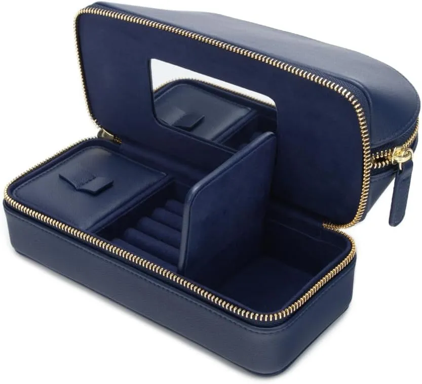 Brouk and Co. Duo Travel Organizer for Cosmetics and Jewelry (Navy)
