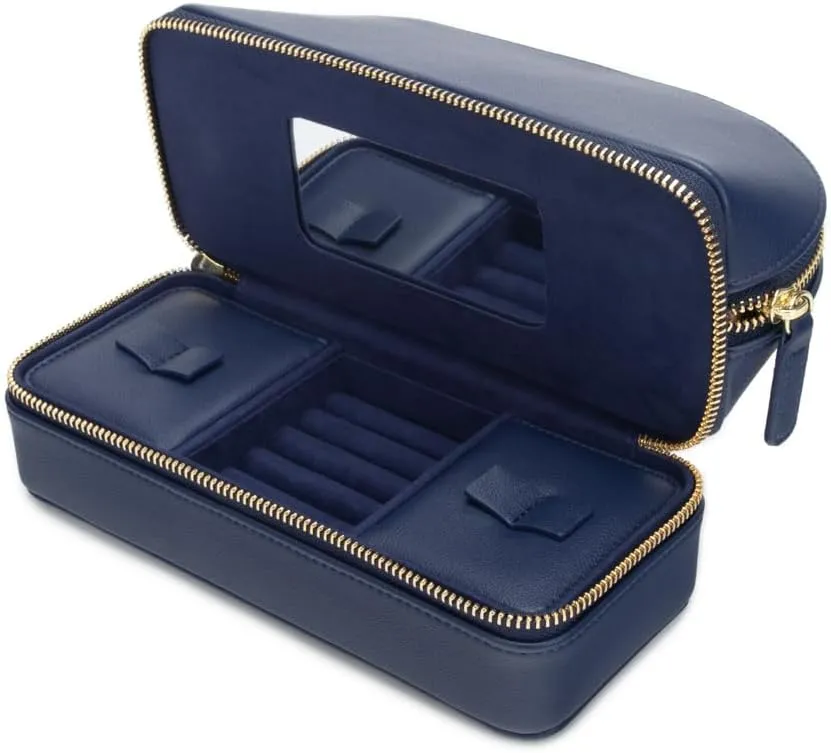Brouk and Co. Duo Travel Organizer for Cosmetics and Jewelry (Navy)
