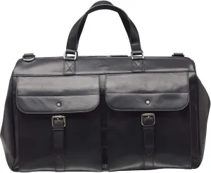 Buffalo Black Dowel Rod Duffle Bag for Carry-on Travel, Black
