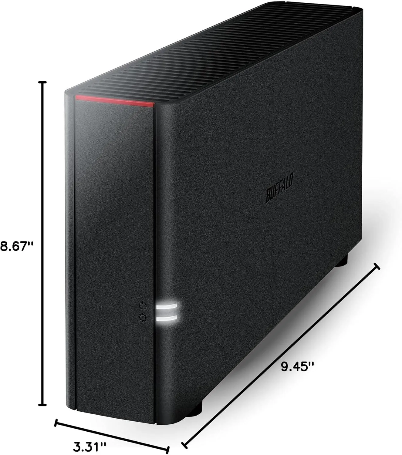 BUFFALO LinkStation 210 4TB 1-Bay NAS Network Attached Storage with HDD Hard Drives Included NAS Storage That Works as Home Cloud or Network Storage Device for Home