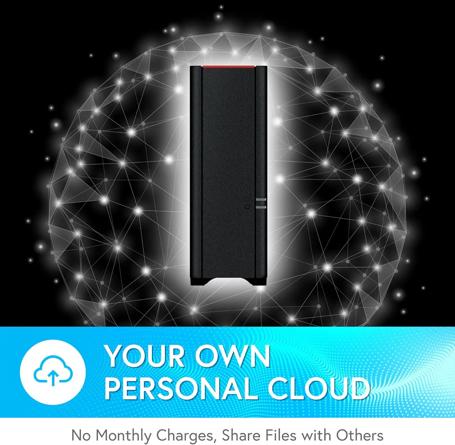 BUFFALO LinkStation 210 4TB 1-Bay NAS Network Attached Storage with HDD Hard Drives Included NAS Storage That Works as Home Cloud or Network Storage Device for Home