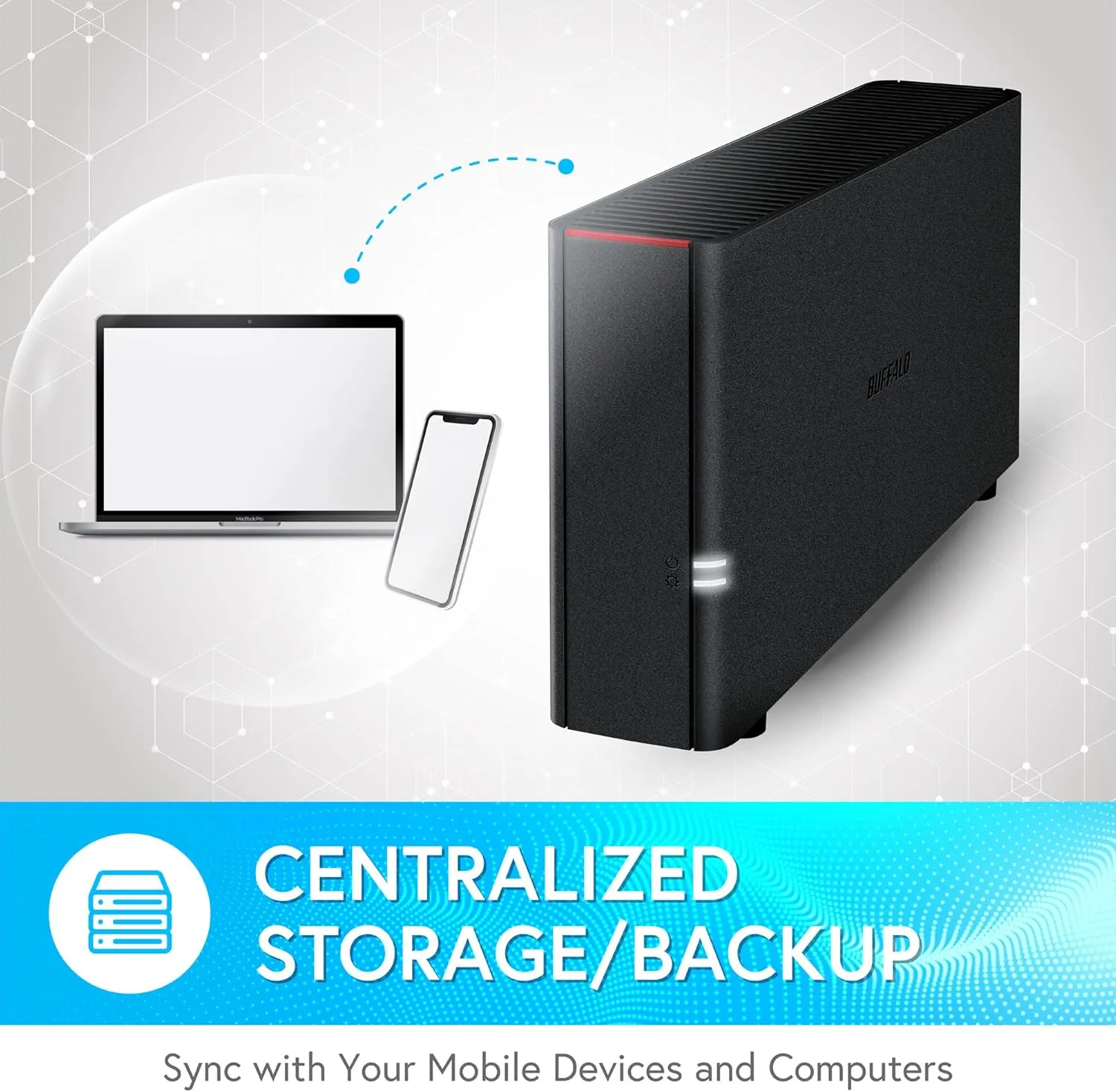 BUFFALO LinkStation 210 4TB 1-Bay NAS Network Attached Storage with HDD Hard Drives Included NAS Storage That Works as Home Cloud or Network Storage Device for Home
