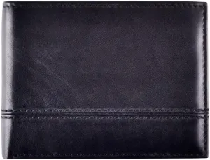 BULL GUARD Rfid Leather Wallet | The Respected Gentlemans Bifold Slim for Men | Travel Secure RFID Blocking | Mens Full Grain Leather Wallet with Removable ID Credit Card Holder