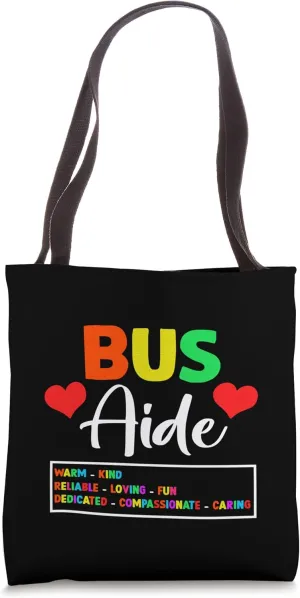 Bus Driver Aide Cute School Tote Bag