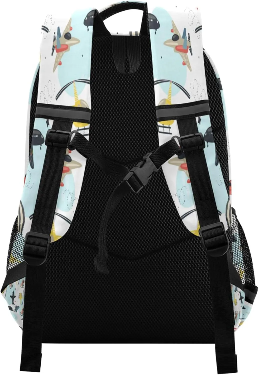 Caikeny Airplane Cars Kids Backpack Daypack College School Shoulder Bag Kawaii Travel Laptop Backpack Book Bag for Kids