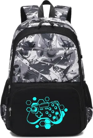 CAMTOP School Backpack for Boys Kids Bookbags Cool Camo Prints Elementary School Bags Travel Back Pack
