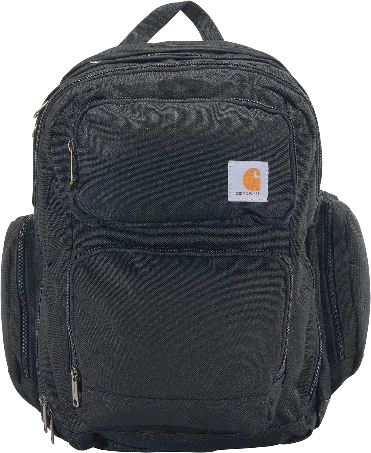 Carhartt Unisex Adult Force Pro Backpack with 17-Inch Laptop Sleeve and Portable Charger Compartment, Black, One Size