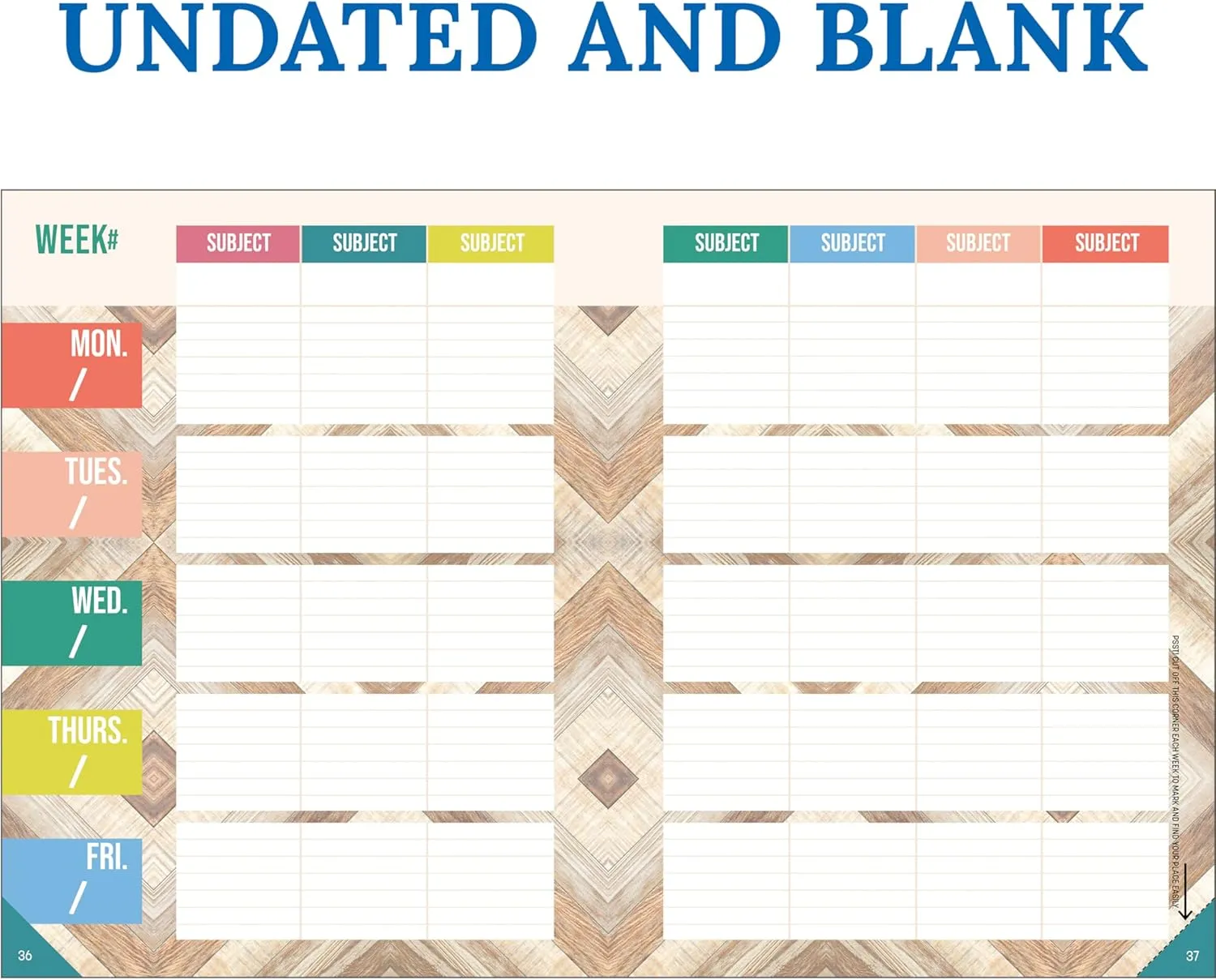 Carson Dellosa True to You Teacher Planner, 8" x 11" Modern, Spiral Bound Lesson Plan Book With Stickers, Checklist, Notes, Neutral Theme School Supplies for Classroom Organization