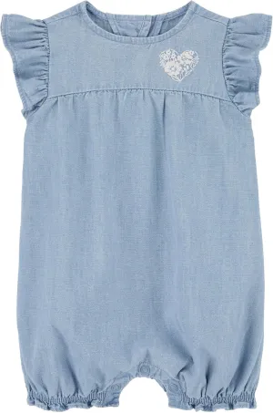 Carter's Baby Girls' Snap Up Cotton Romper