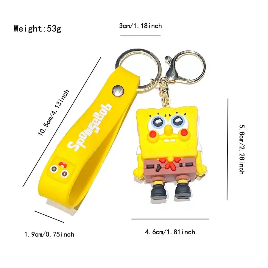 Cartoonish SpongeBob & Patrick Keychain