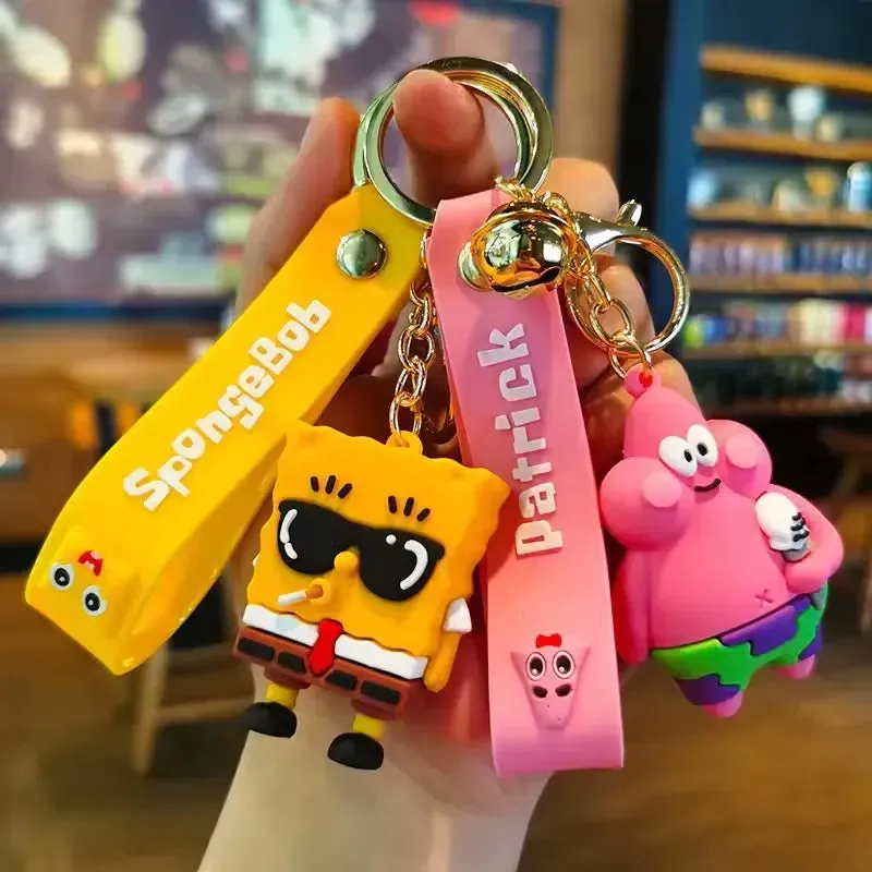 Cartoonish SpongeBob & Patrick Keychain