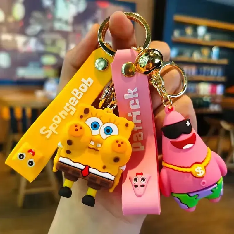 Cartoonish SpongeBob & Patrick Keychain