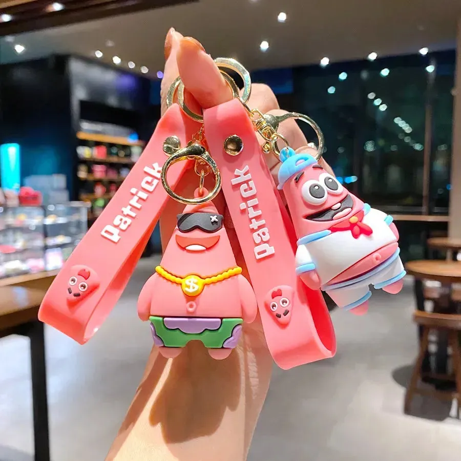 Cartoonish SpongeBob & Patrick Keychain