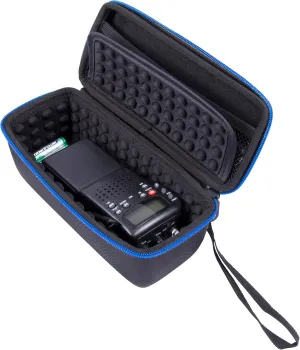 CASEMATIX CB Radio Case Compatible with Midland 75822, Uniden BC75XLT, Midland 75785 or Uniden BCD436HP 40 Channel CB 2 Way Radio, Must Remove Antennae, Includes Case Only