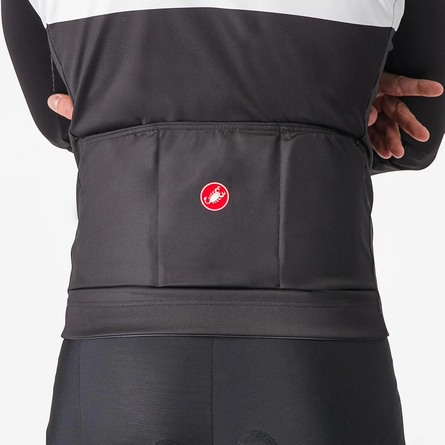 CASTELLI Men’s Lineare Jersey, Long Sleeve Full Zip Up Fleece Lined Jersey for Road & Gravel Cycling, Biking