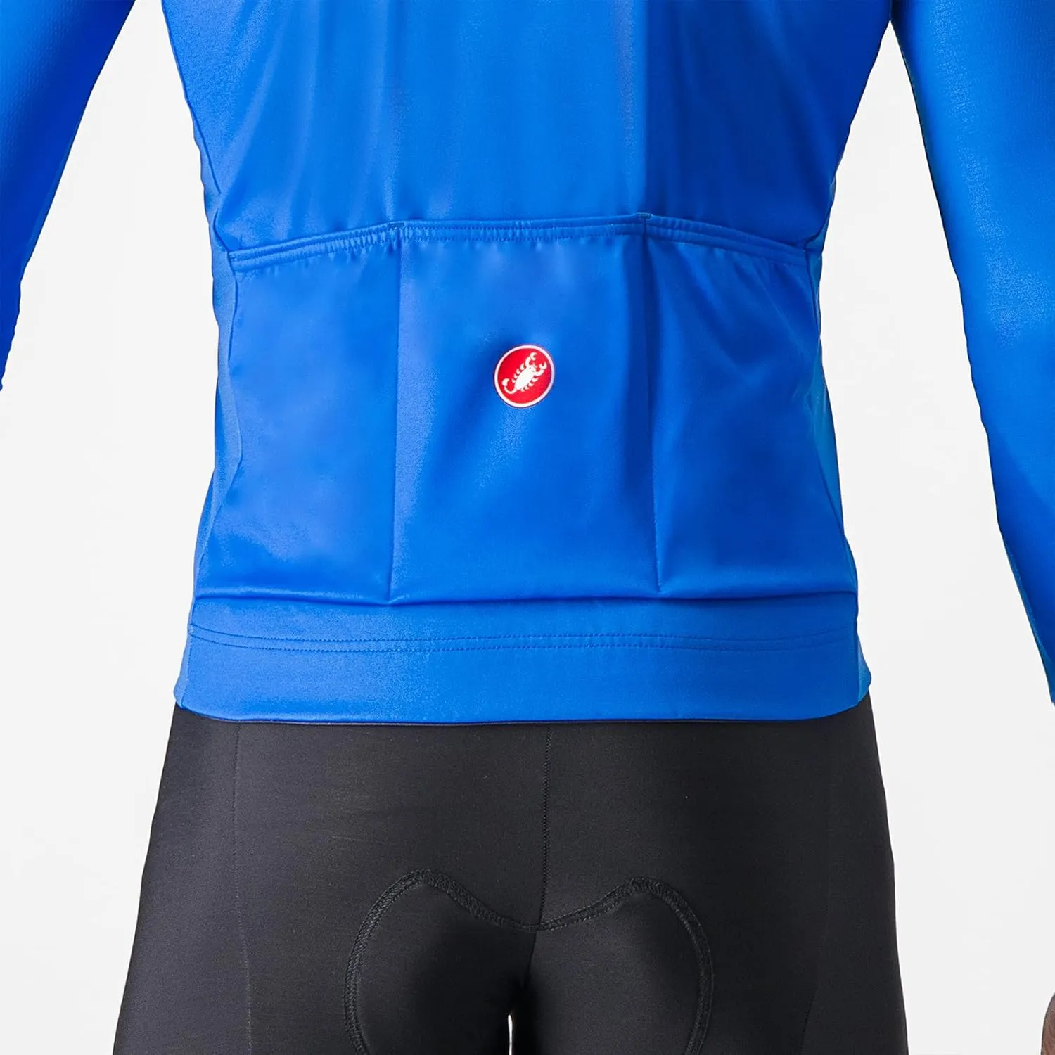 CASTELLI Men’s Lineare Jersey, Long Sleeve Full Zip Up Fleece Lined Jersey for Road & Gravel Cycling, Biking