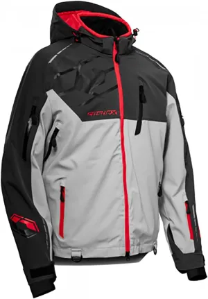 Castle X Men's Flex Jacket in Charcoal/Silver/Red Size Medium