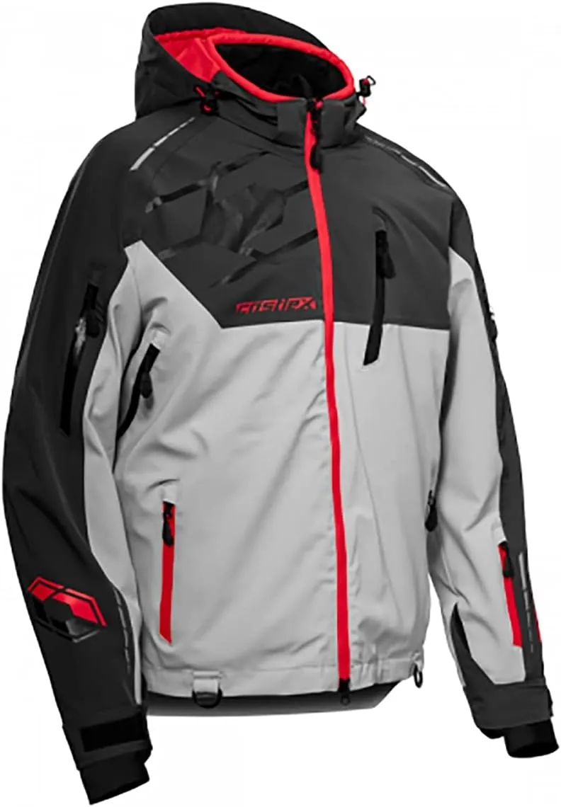 Castle X Men's Flex Jacket in Charcoal/Silver/Red Size Medium