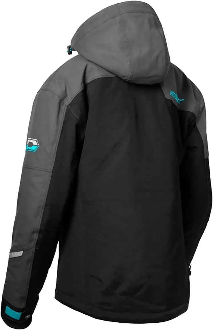 Castle X Women's Polar G2 Jacket (Black/Charcoal/Turquoise - Medium)